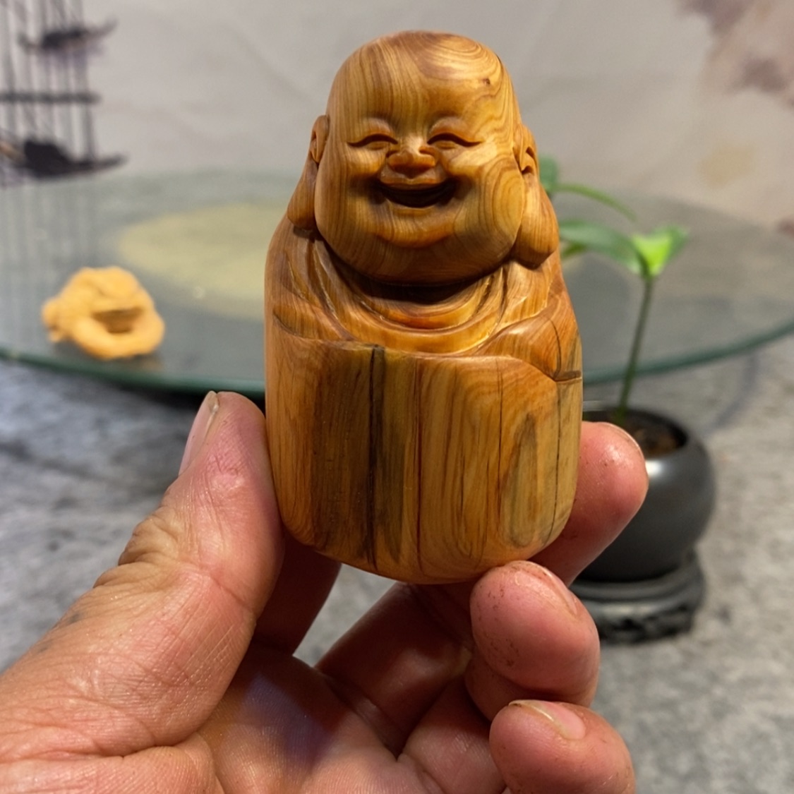 【闪购商品】柏木（崖柏）根雕木雕佛像工艺品摆件家居手把件