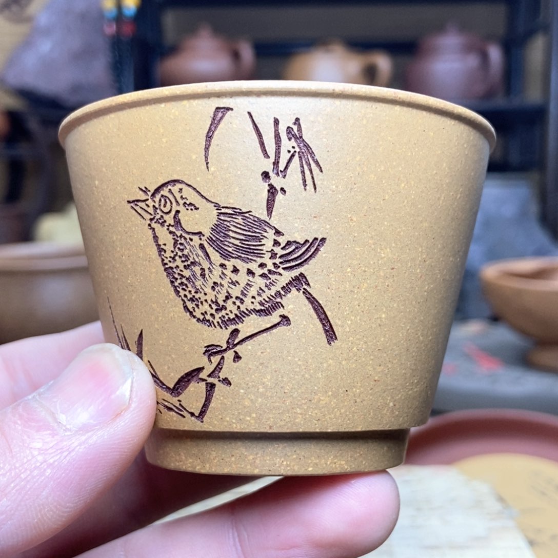 紫砂茶杯紫砂主人杯130毫升