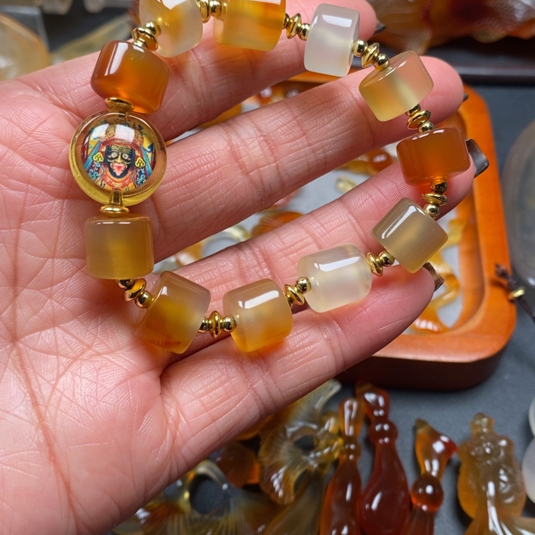 玛瑙/玉髓未镶嵌手链