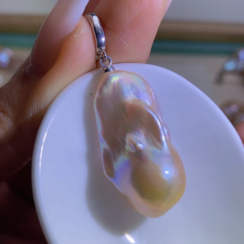 【闪购商品】淡水珍珠天然珍珠（微瑕）合金