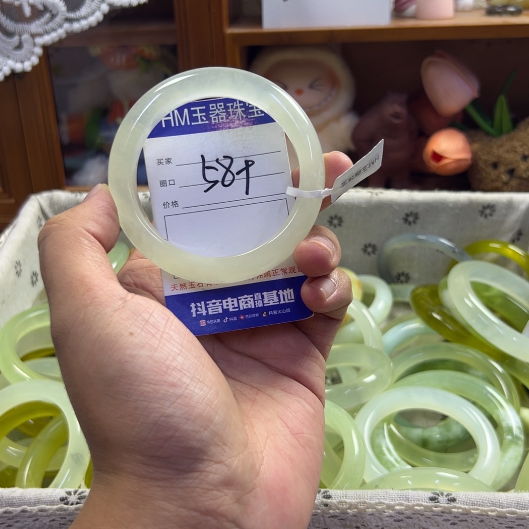 未镶嵌蛇纹石玉手镯597