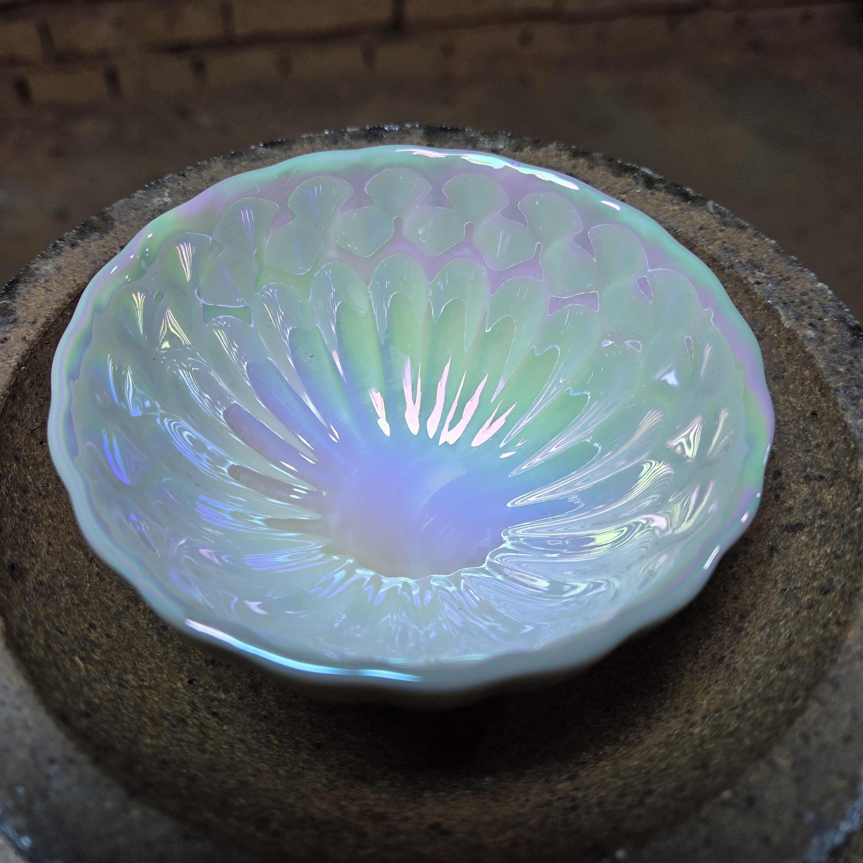 【闪购商品】七彩白贝 高端茶盏 15