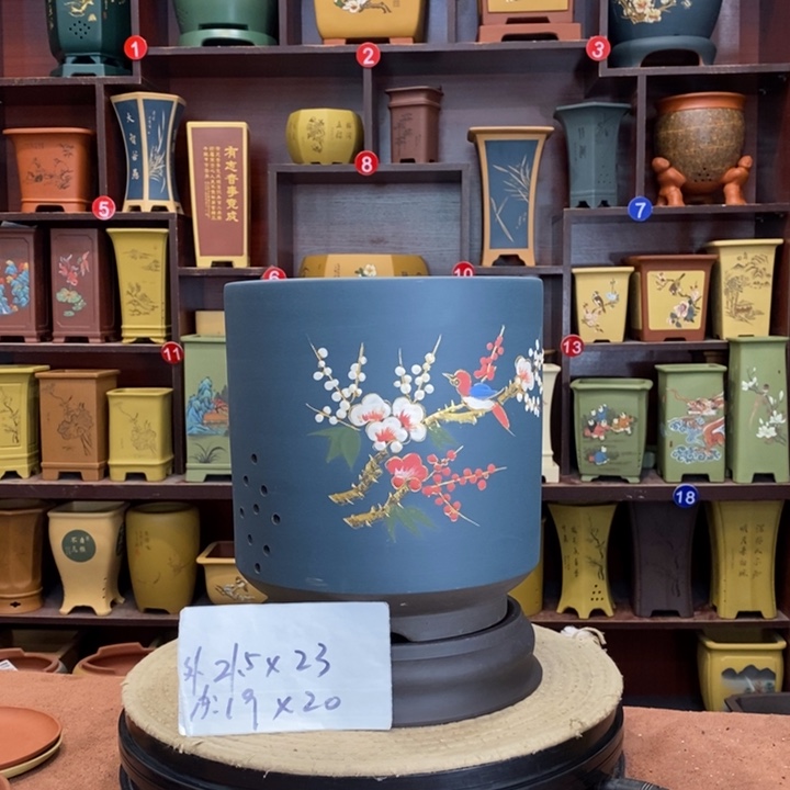 紫砂花盆紫砂花盆