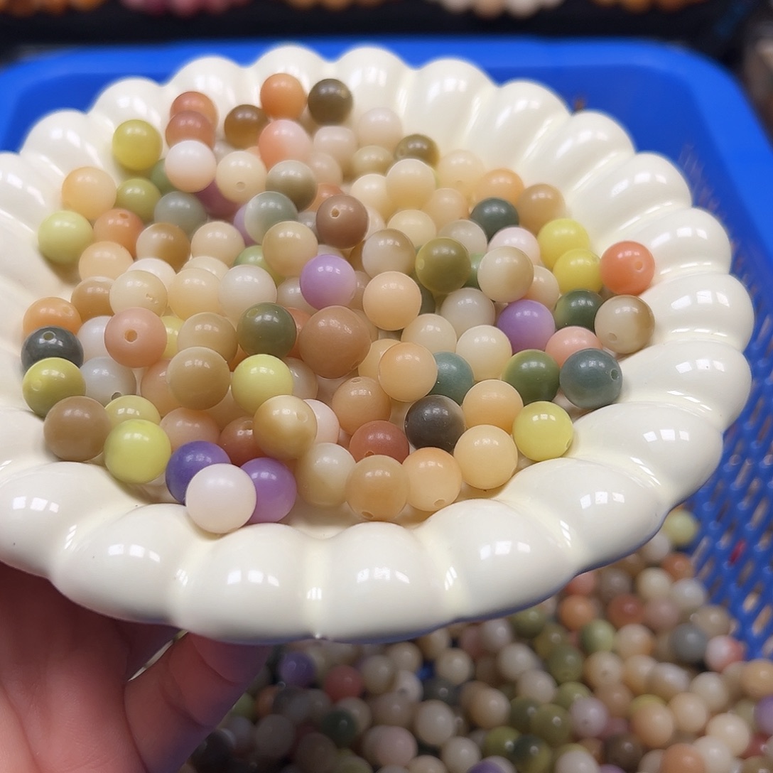 手串菩提根/象牙果卡10玉化糖果圆500颗