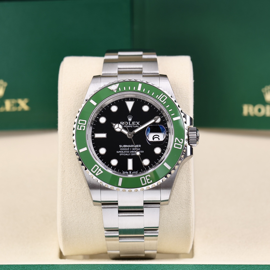 99新 Rolex/劳力士 126610lv新款绿鬼 2025年10月保卡