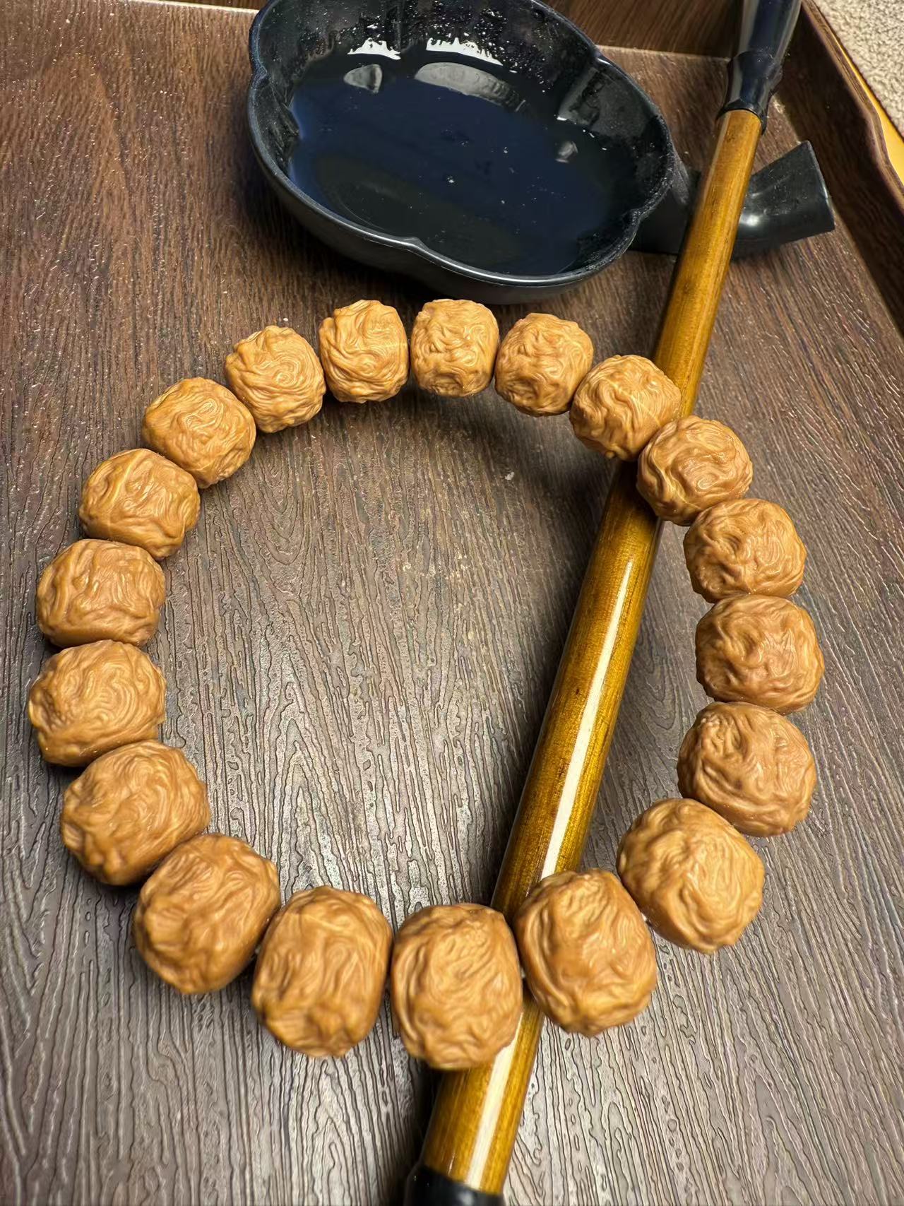 游龙戏珠 全品猴头 精卡12＋ 核桃文玩手串