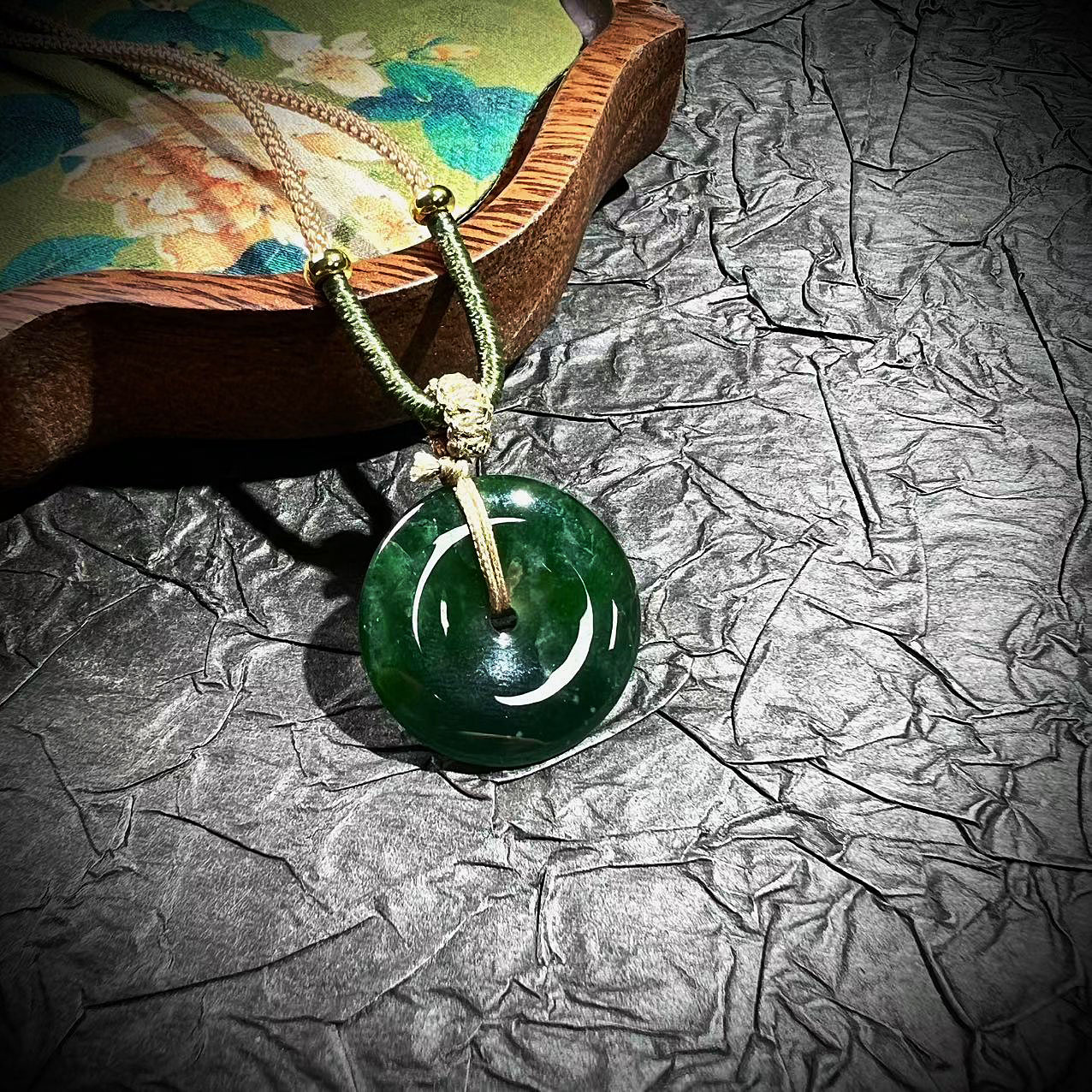 S4285【貝勒爺】翡翠 /平安扣/吊坠（多样性发一）