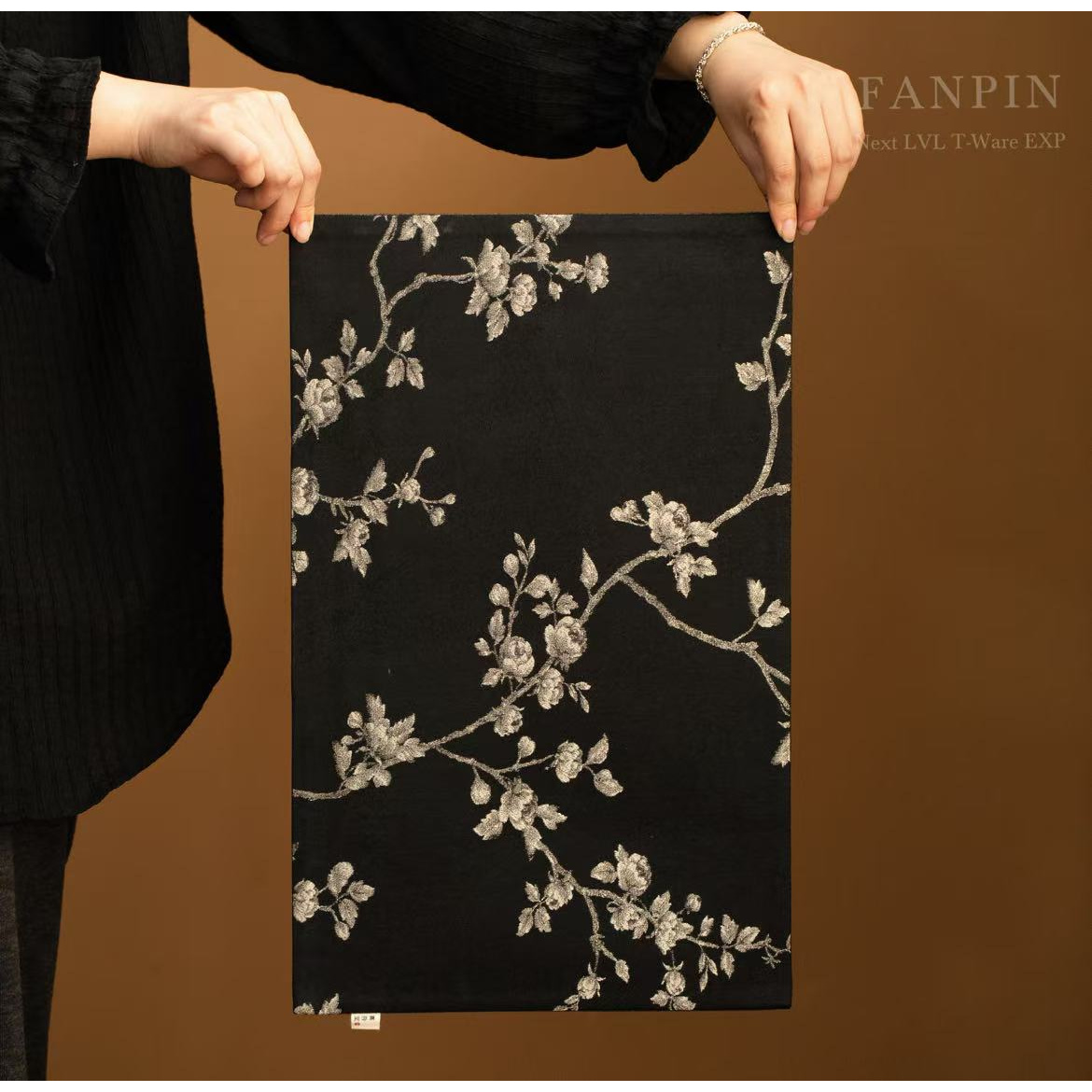 织锦布艺梅花长方茶席48*30