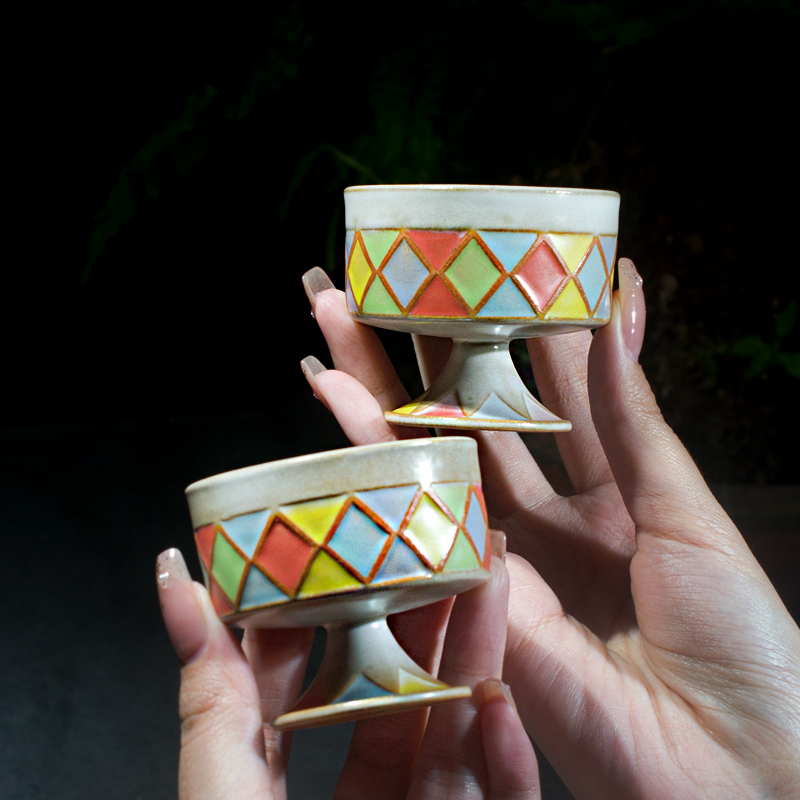 纯手工原创设计复古粉引宝瓶泡茶器手抓壶英伦风创意茶具品茗茶杯