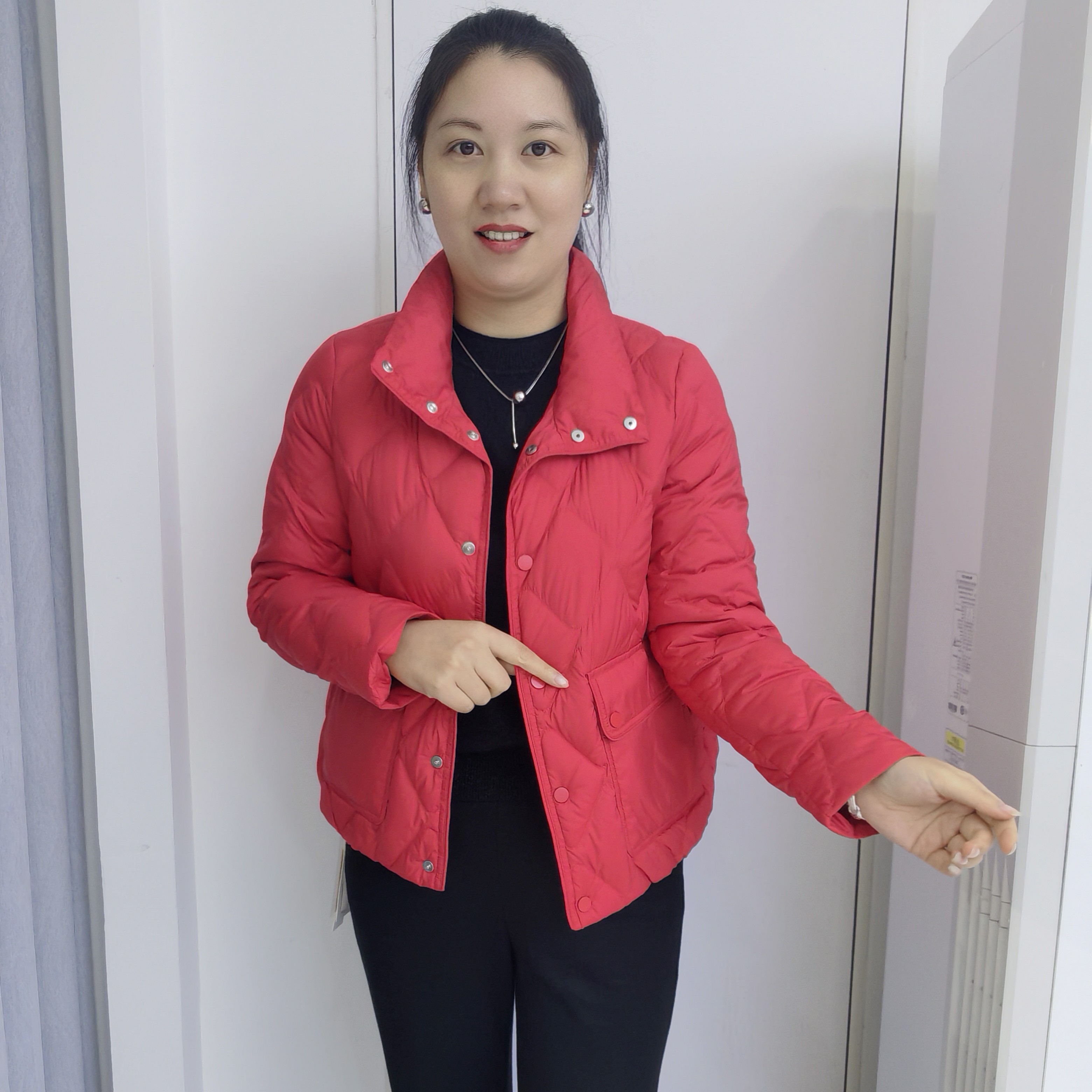 新款时尚洋气百搭休闲短款羽绒服3631A