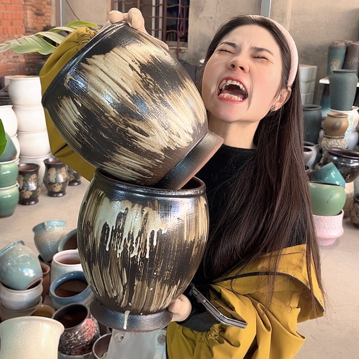 正品口17高23花盆……