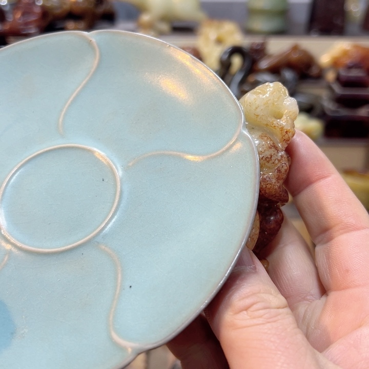 摆件猛****腿摆件罐盛宝斋物件