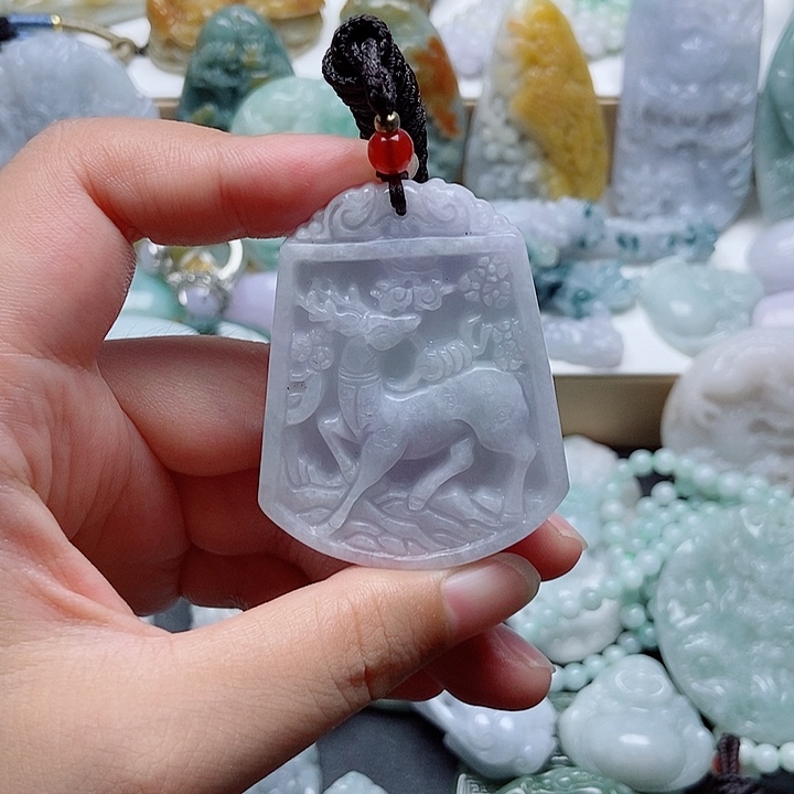 翡翠未镶嵌吊坠(不含链)1