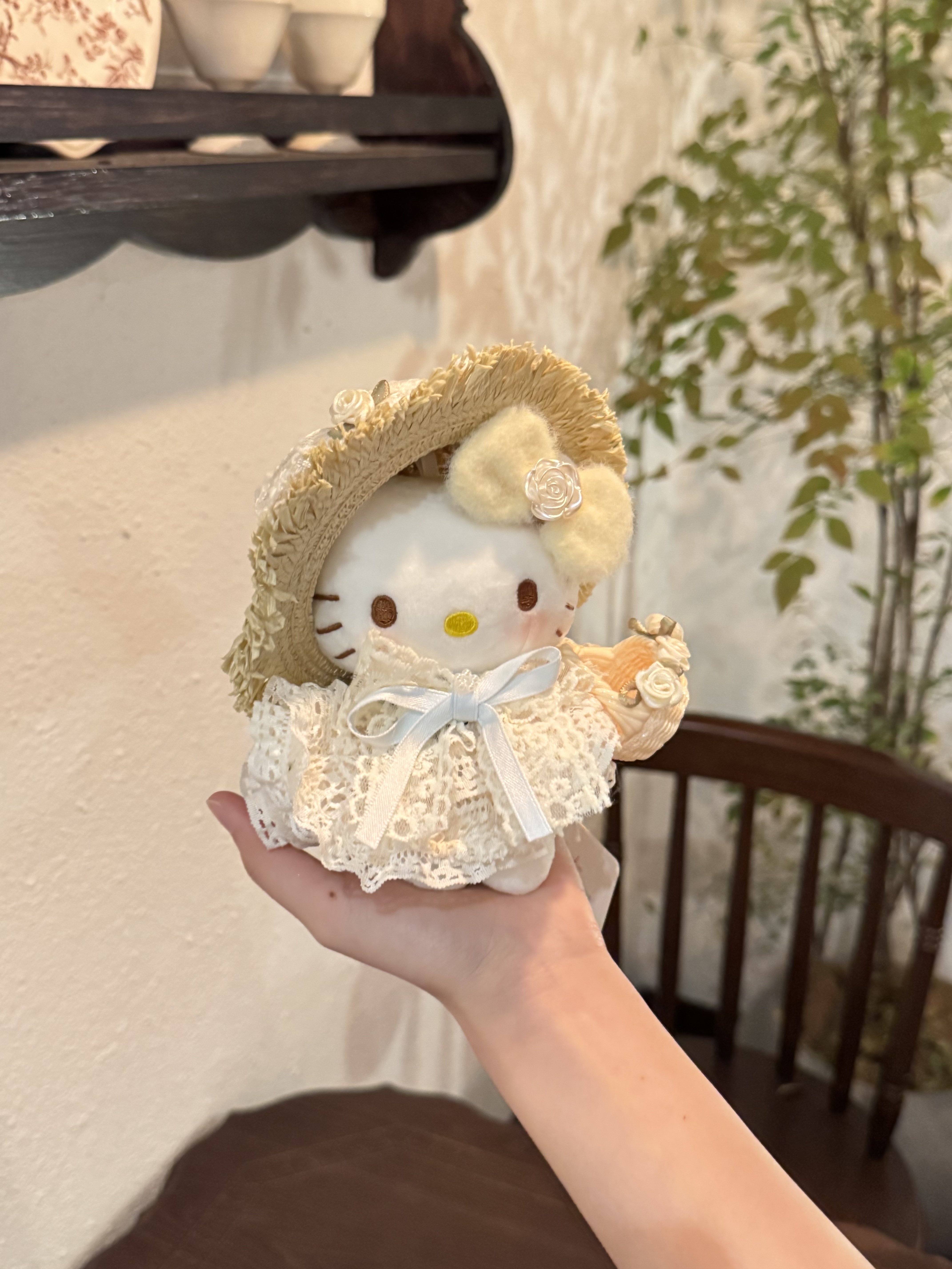 【白玫瑰kitty】正版毛绒挂件