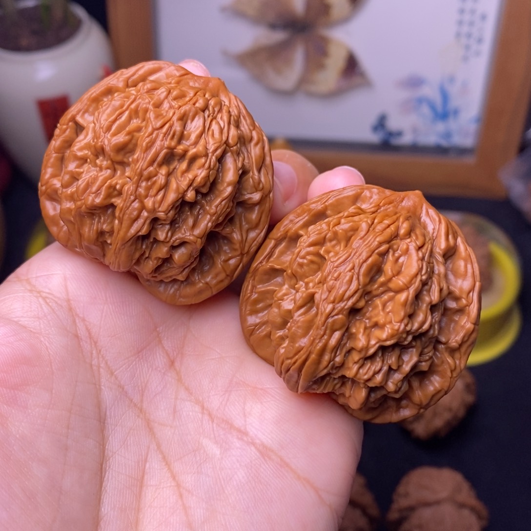 文玩核桃把件43麦虎