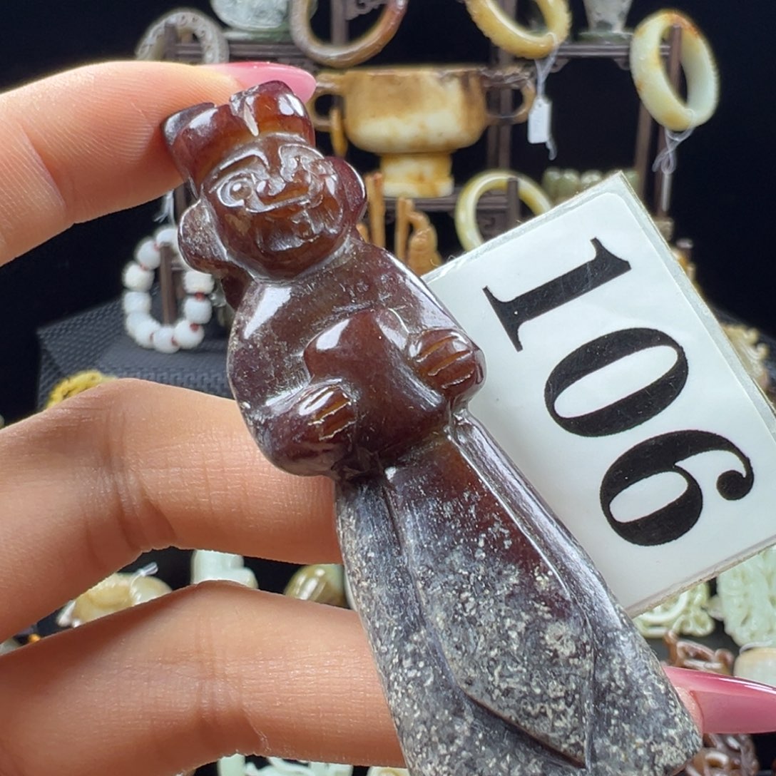 和田玉未镶嵌把件