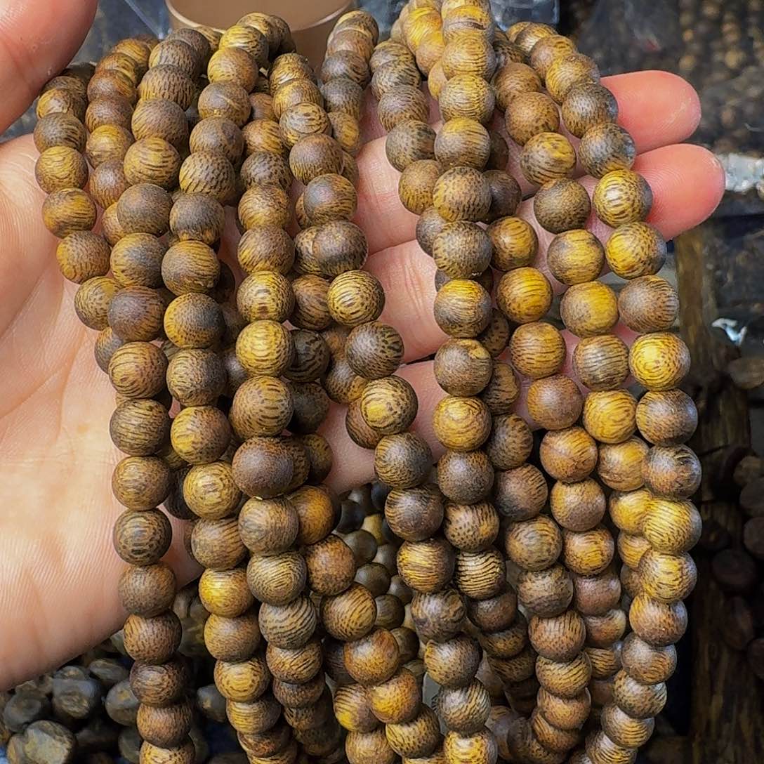 沉香手串白棋卡七圆珠18克多样性发一