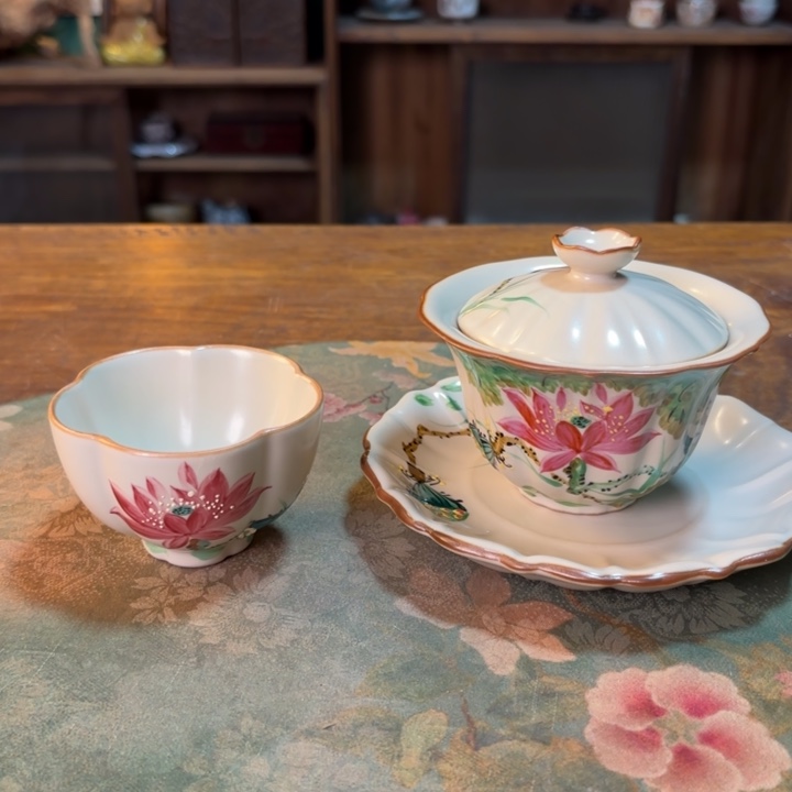 柴烧纯手工手绘陶瓷