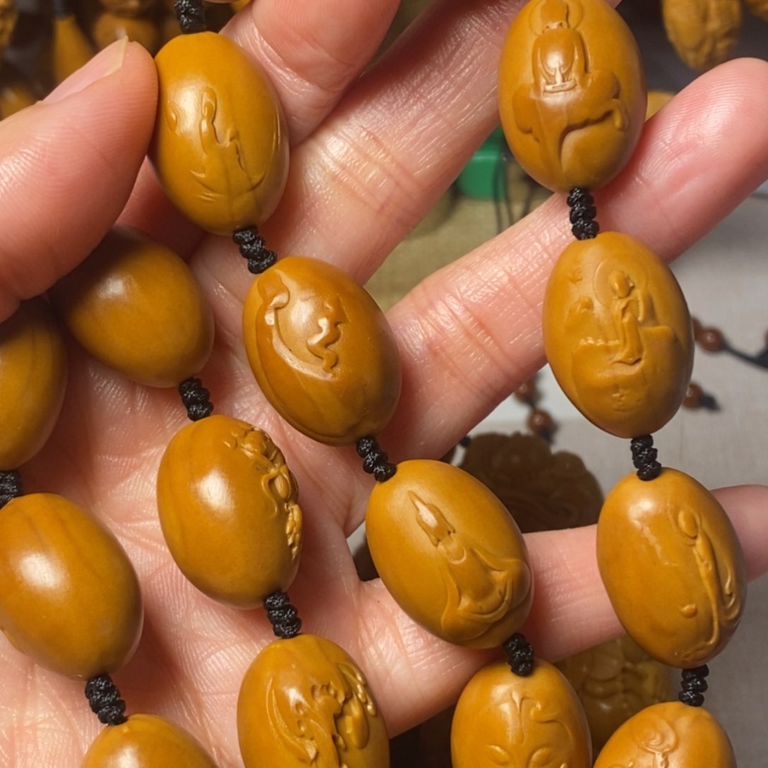 橄榄核手串/手链无相佛手持