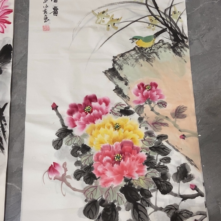 枕书斋画廊的直播间