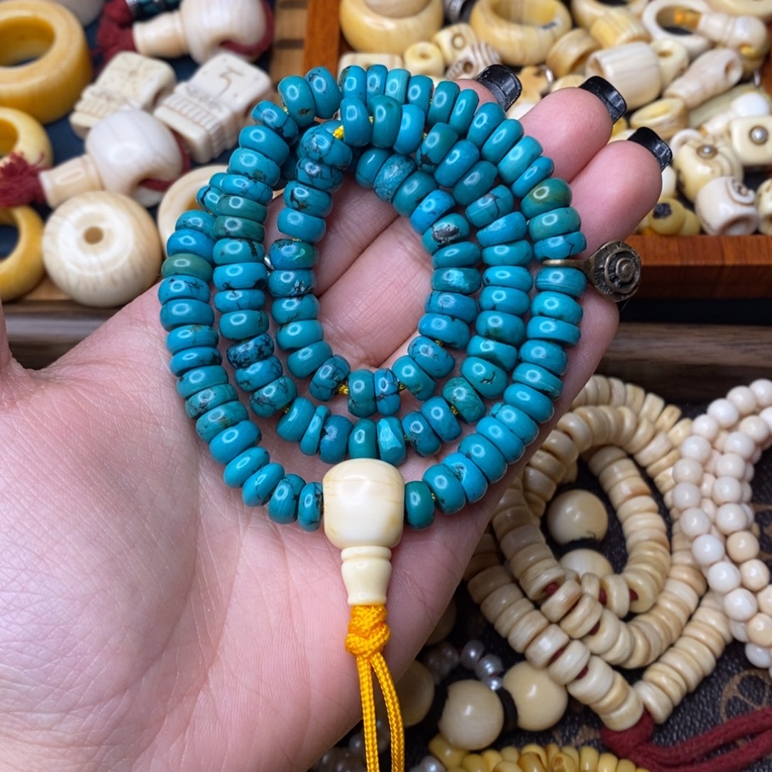 铜藏传文玩松108串漏价