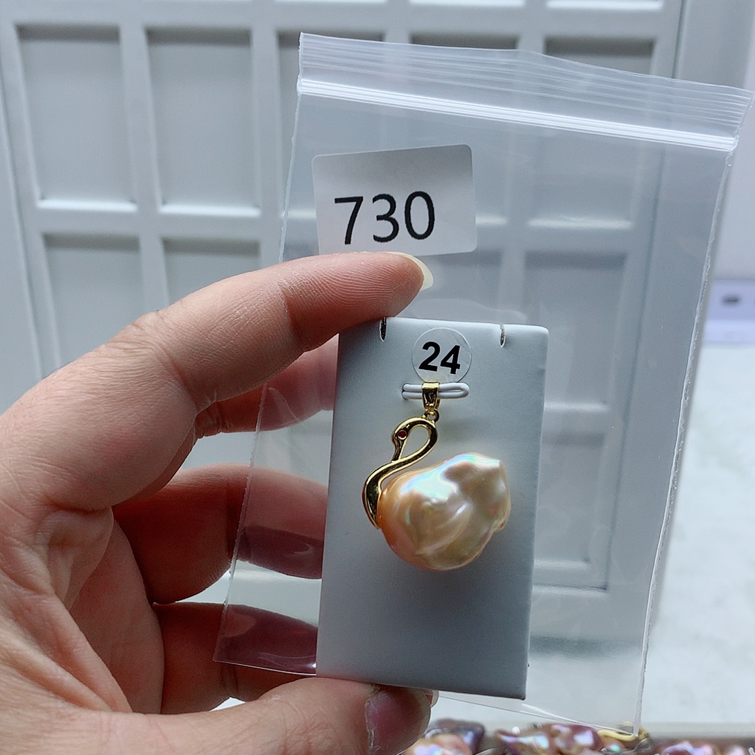 淡水珍珠吊坠(不含链)合金