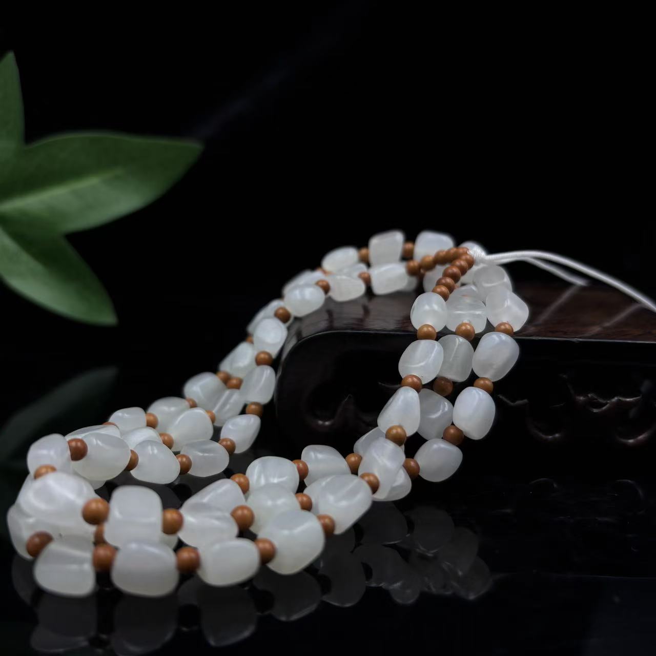 A1862 和田玉珠链 GS16151023