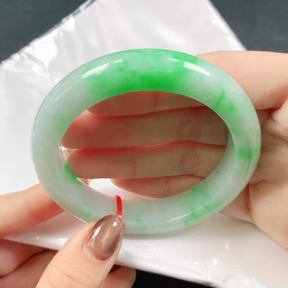 翡翠未镶嵌手镯55圈1178