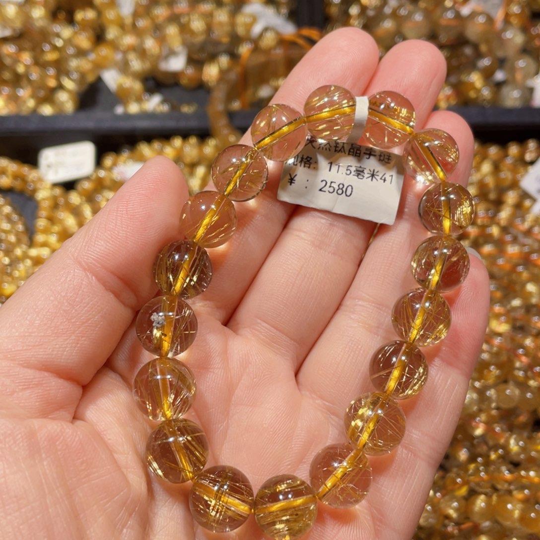 水晶手链未镶嵌笨*头天然水晶手链