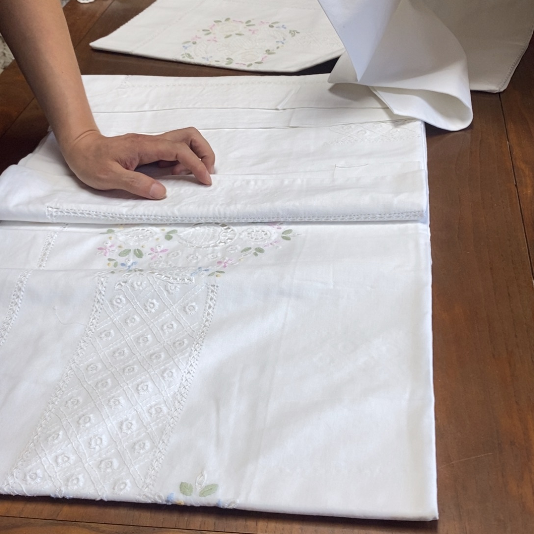 棉蚕丝绸缎101-手工床单三件套