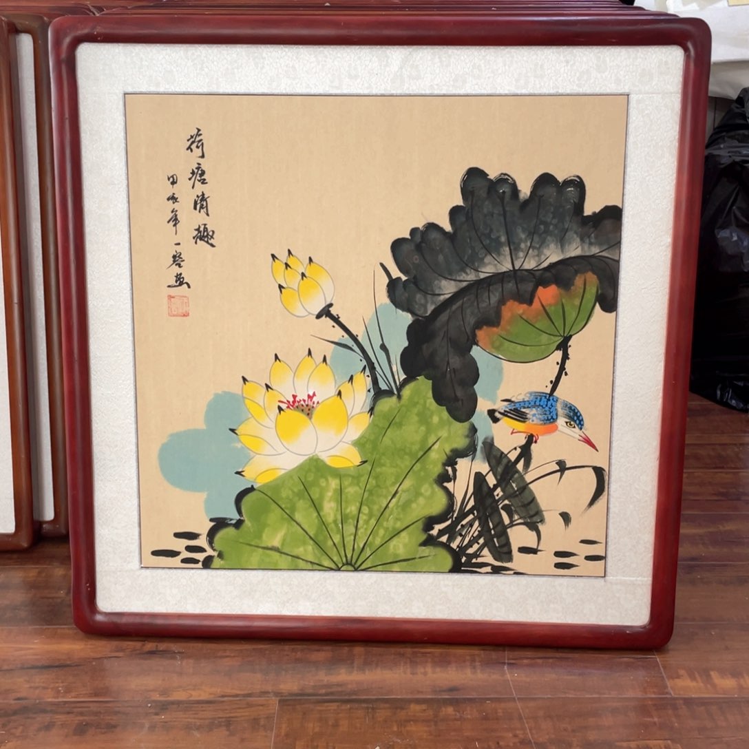 国画带框尺寸63*63厘米