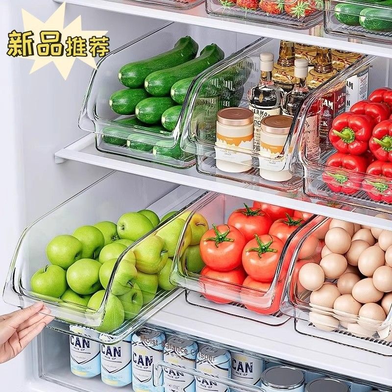 大容量冰箱收纳盒收纳整理神器抽屉盒子储物盒整理盒鸡蛋食品保鲜
