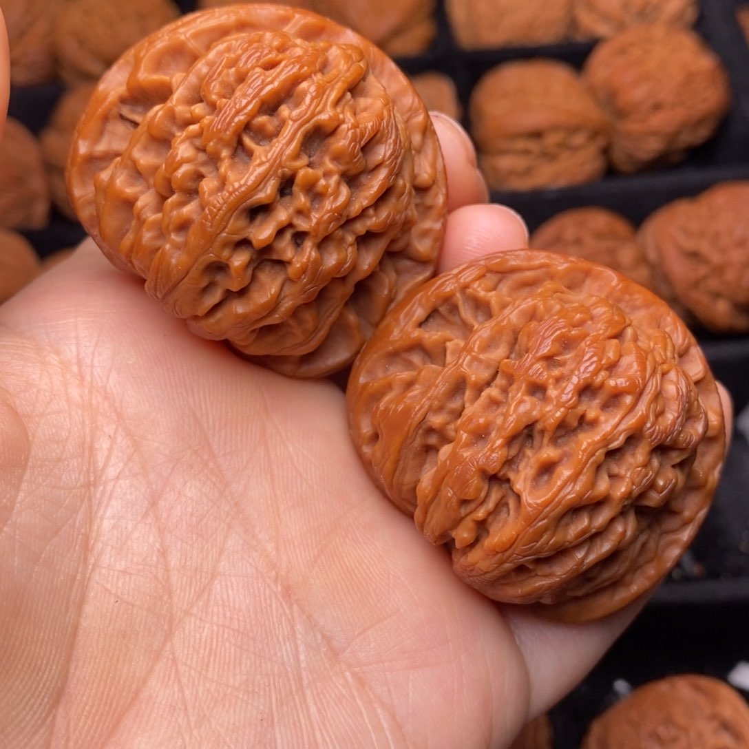 文玩核桃把件秦岭野生核桃