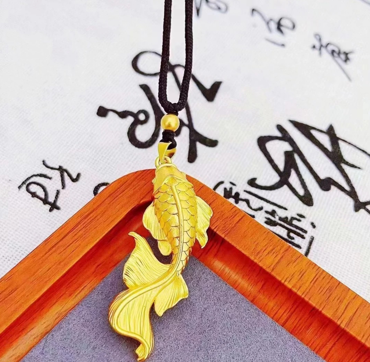 合金吊坠 福泽锦鲤吊坠 转运鲤鱼 新中国风大锦鲤轻奢高级配饰
