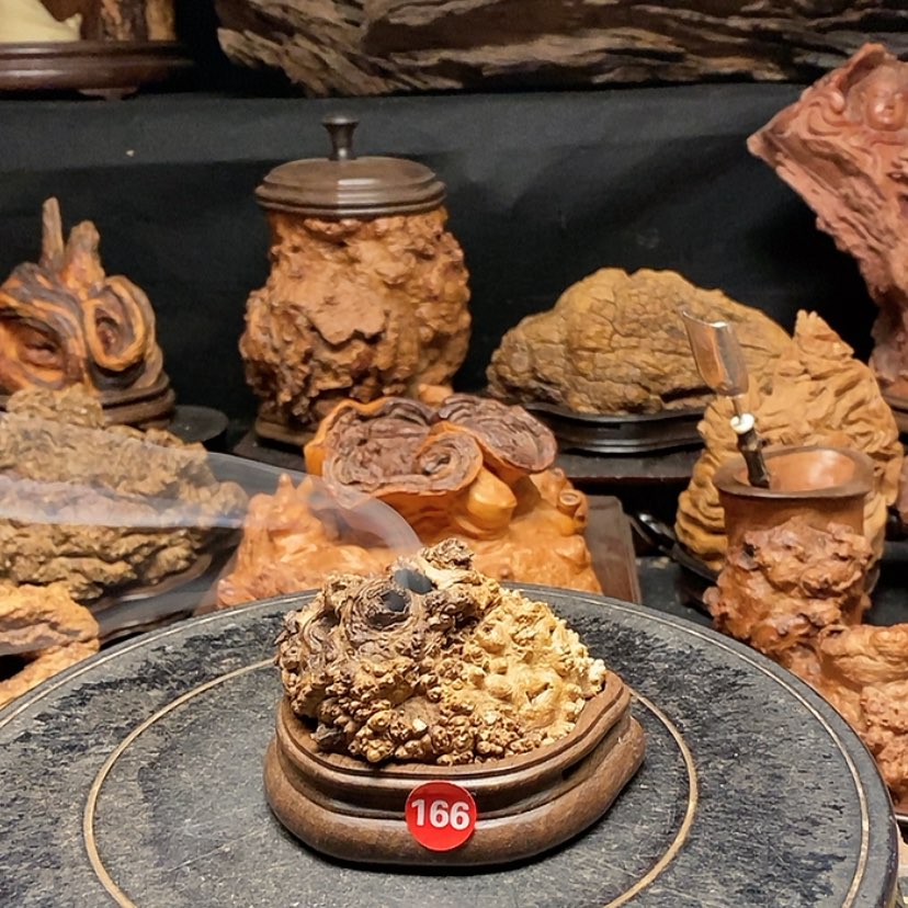 【闪购商品】166号黄金檀木香炉工艺