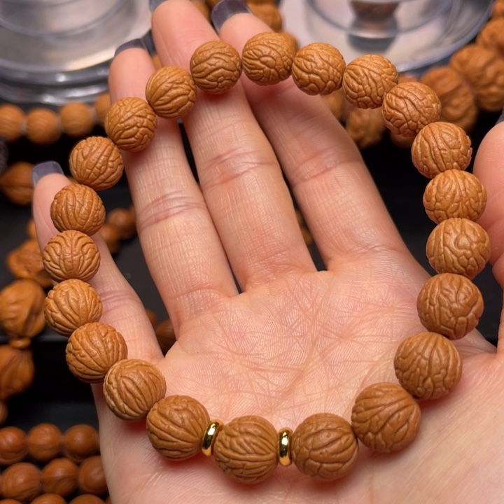 桃核手串龙纹桃核9