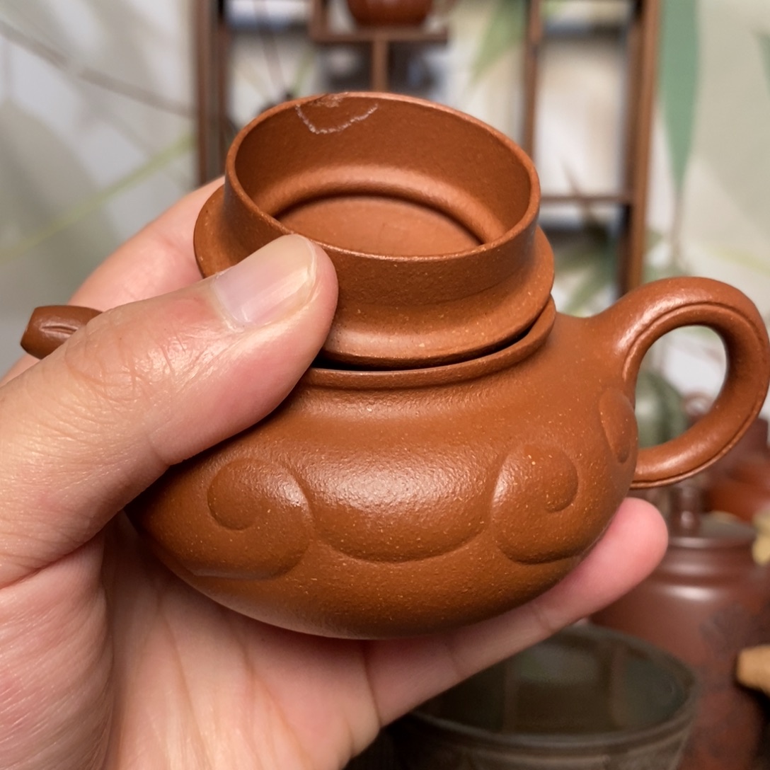 茶***哥茶壶紫砂微瑕全手工仿古如意