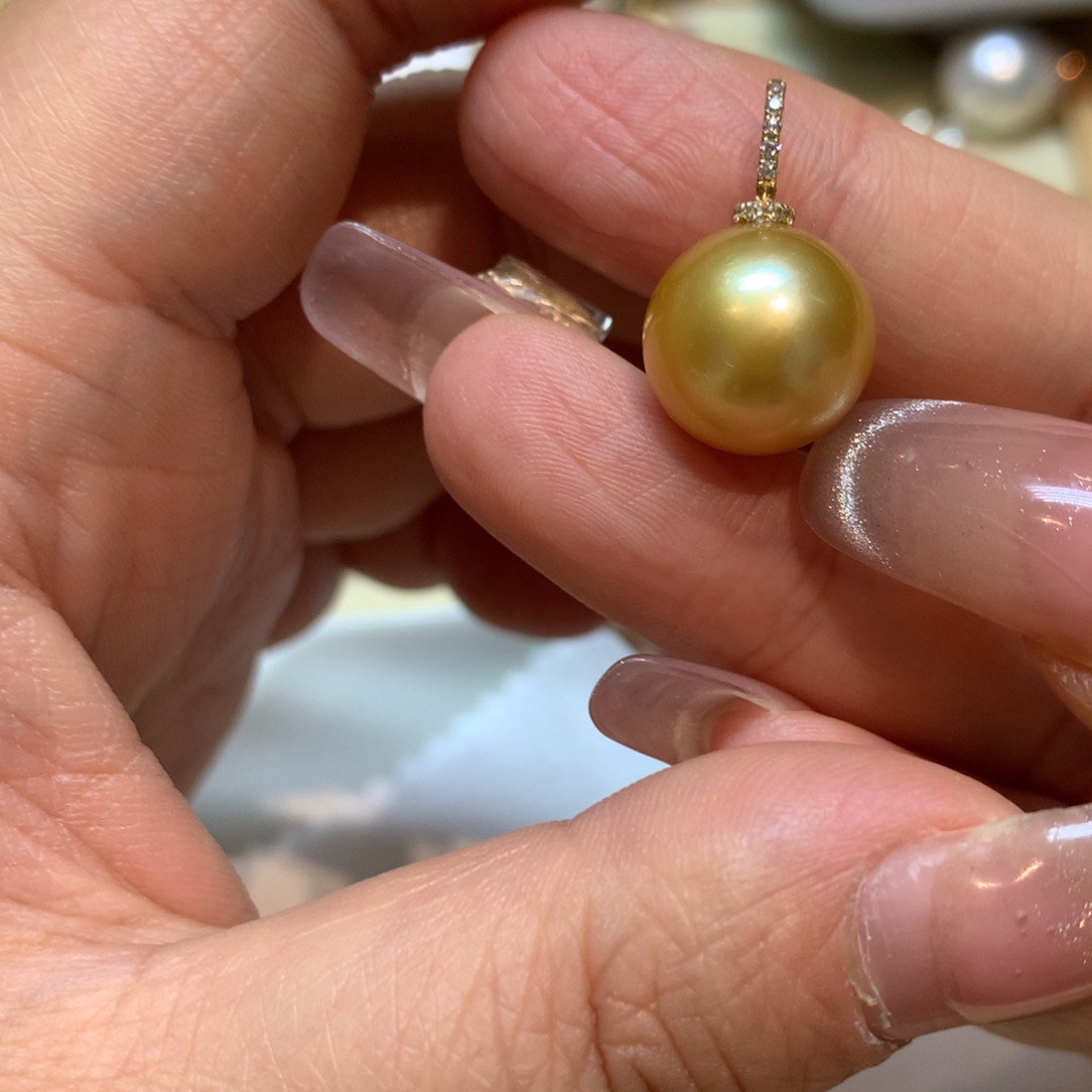 海水珍珠颈饰14K金镶嵌