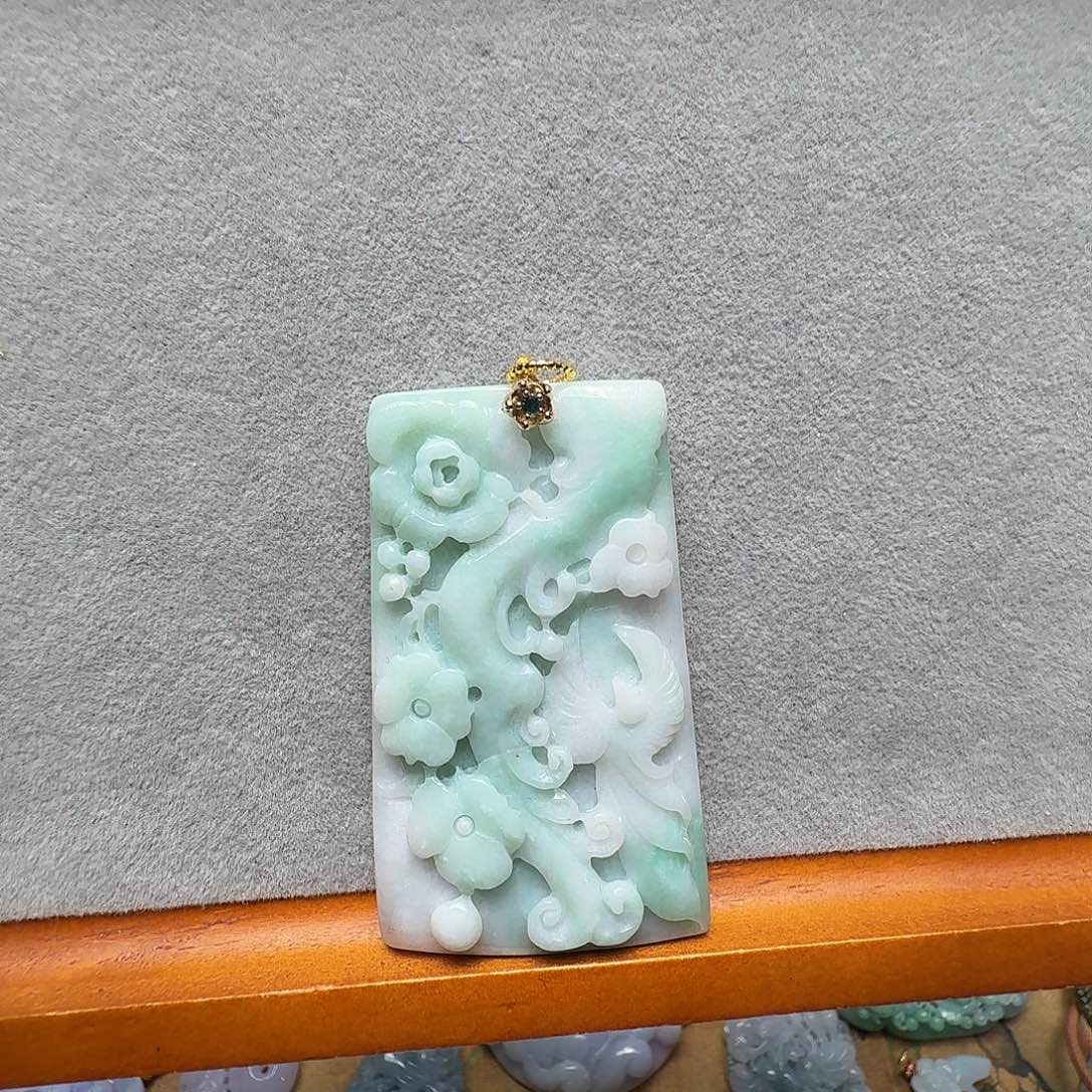 听***院翡翠未镶嵌吊坠(不含链)