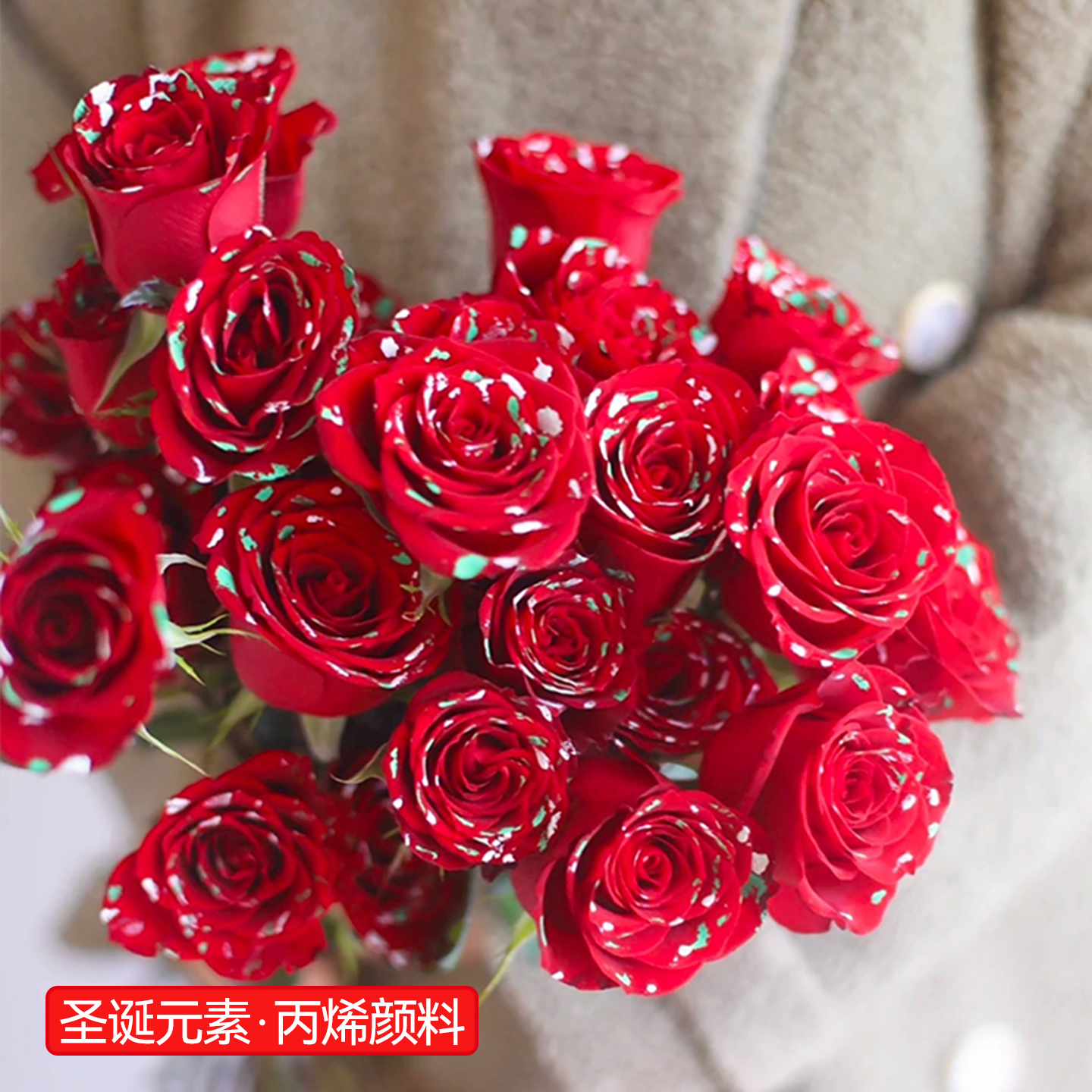 【星语】圣诞节丙烯颜料鲜花束点缀装饰元素手工染料花艺包装材料
