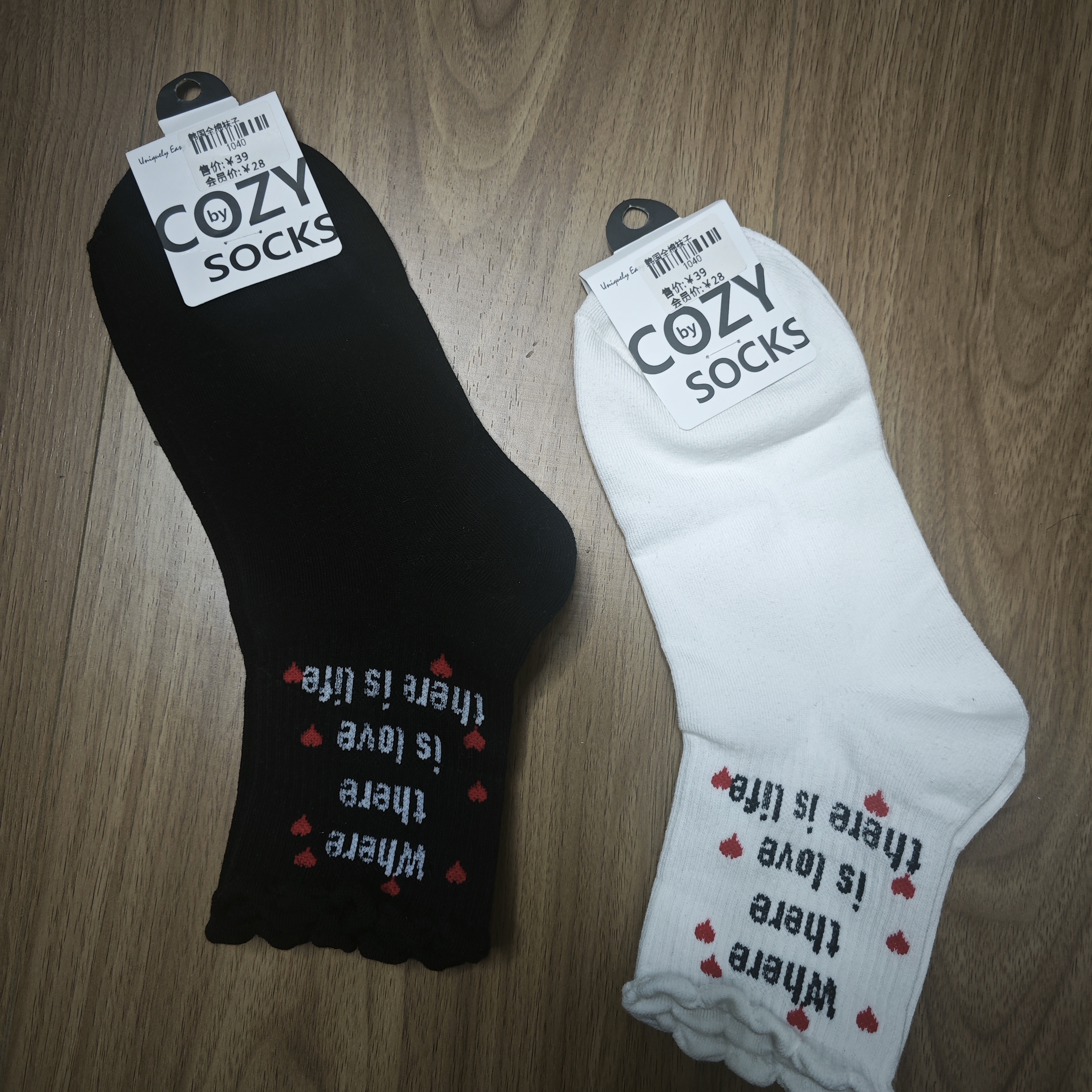 韩国袜子女士新款cozy运动风潮袜日系字母卡通印花中筒女袜