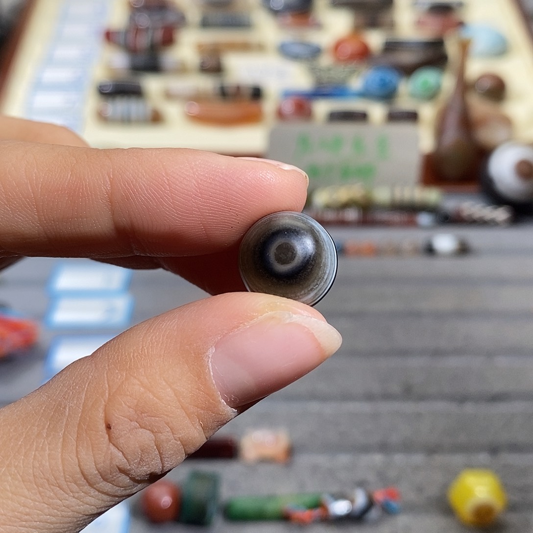 常***刷玛瑙/玉髓合金颈饰