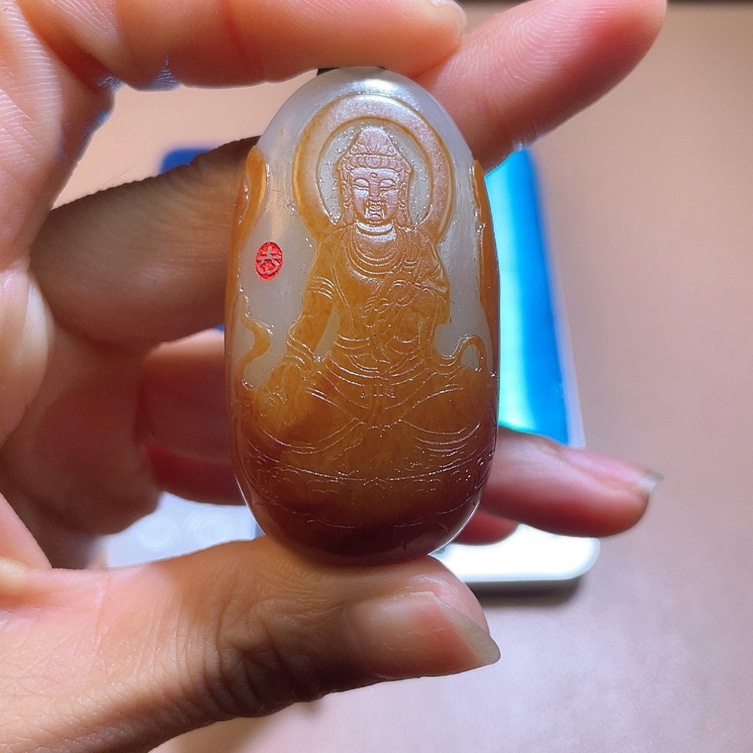 和田玉事事如意未镶嵌A7