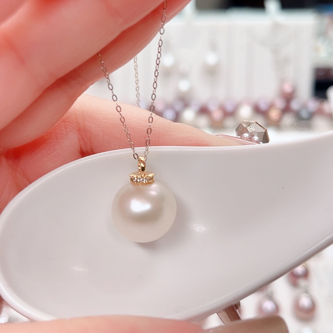 合金淡水珍珠吊坠(赠链)