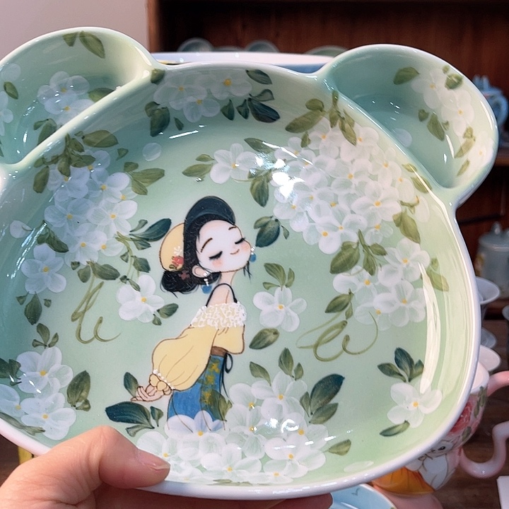 陶景德镇釉下手绘陶瓷 
