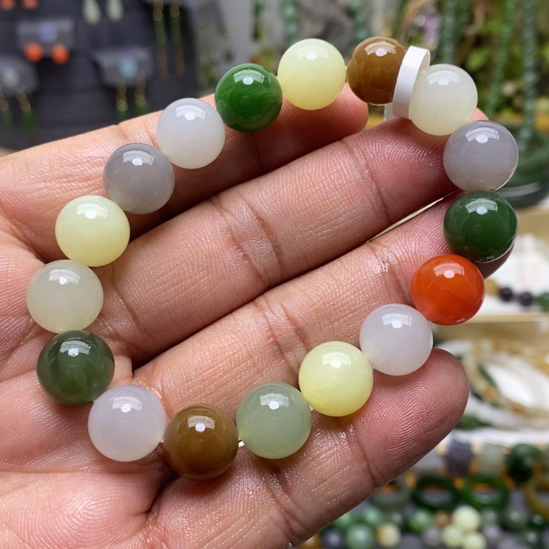 和田玉手链未镶嵌62