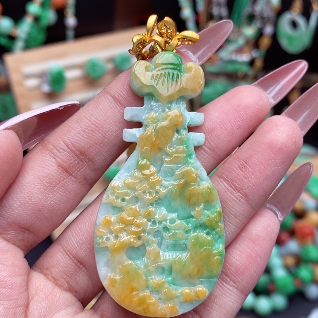 颈饰未镶嵌翡翠翡翠吊坠