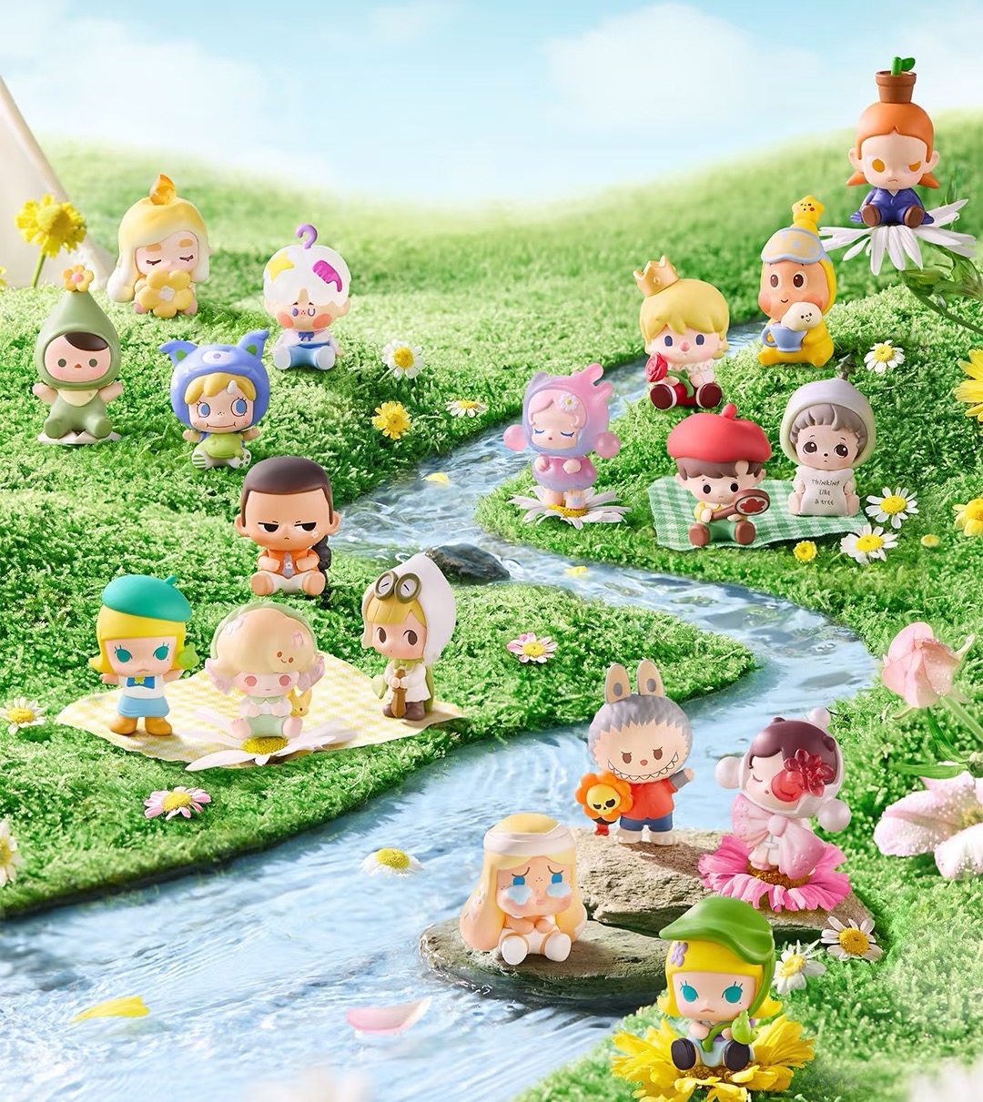 【直播拆】【看一个款】正版跟我去郊游系列盲盒潮玩手办DIY（一颗装）