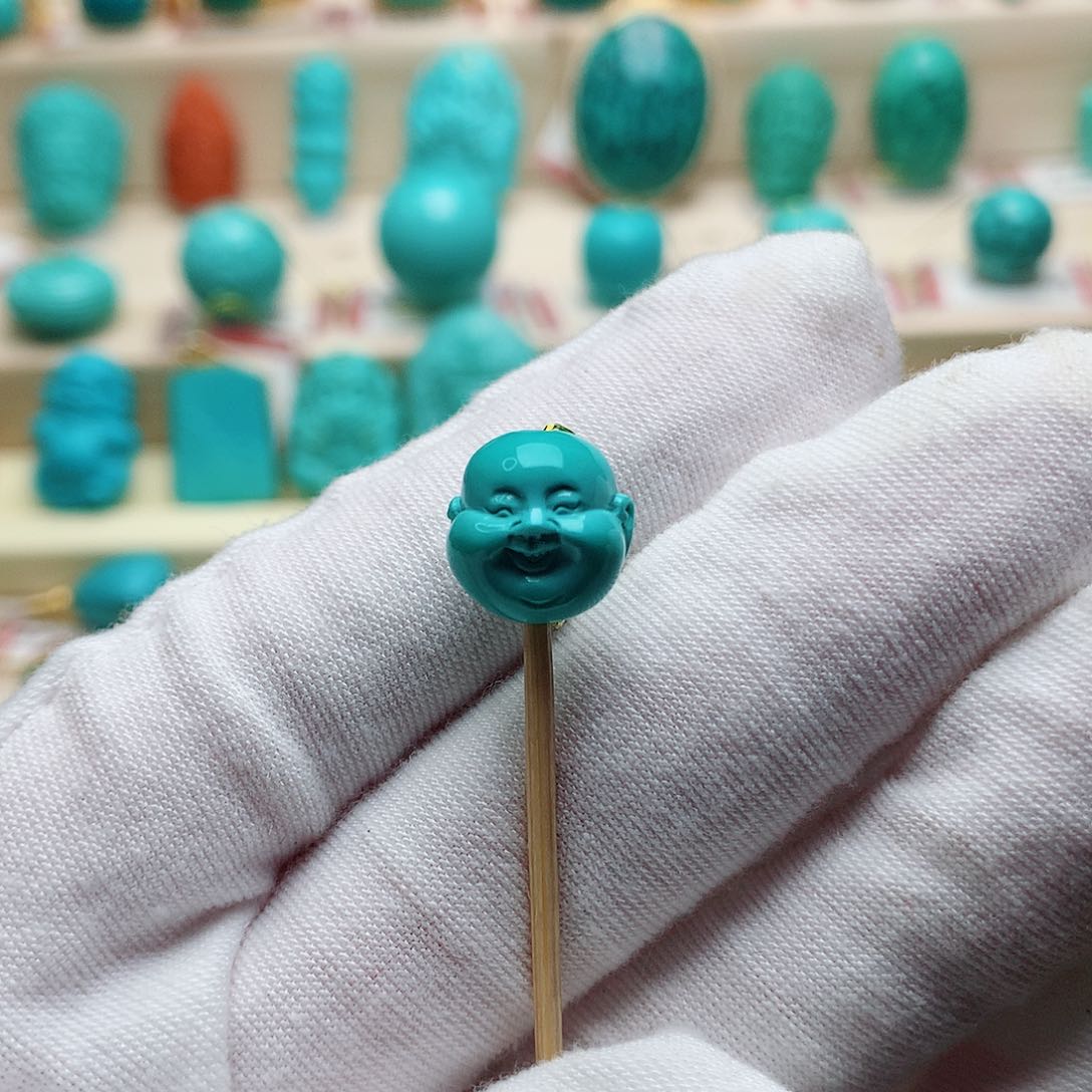 绿松石珠宝半成品未镶嵌