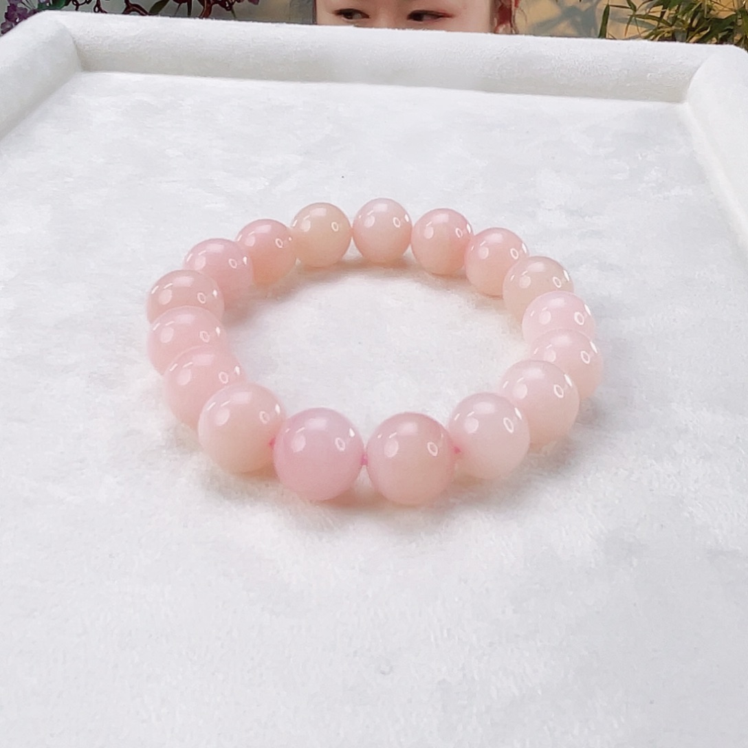 蛋白石手链未镶嵌粉澳宝11.4